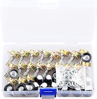 5K Ohm Potentiometer 20 Set B5K Linear Taper Adjustable Rotary Potentiometer 3 Terminals Single Line