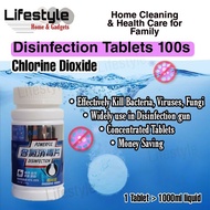 Disinfection Tablet Chlorine Dioxide 100pcs Tablet Anti-bacterial Tablet Sanitizer/Ready Stock