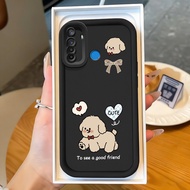 Casing hp for Realme 5 5i 5s 6i C3 C3i Narzo 10 10A 20A Case Happy Teddy Dog Silicone Case Shockproo