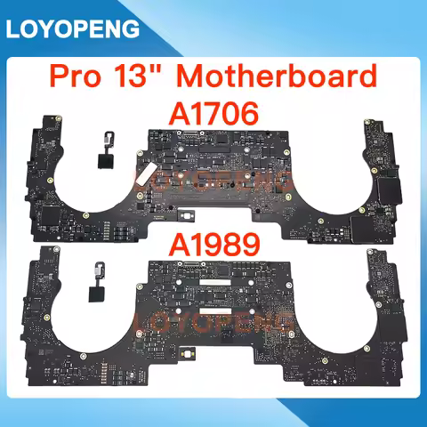 A1989 A1706 Motherboard For Macbook Pro 13" Logic Board With Touch ID Touch Button 2016 2017 2018 20