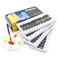 48 Colors Acrylic Paint Set 12ml/0.4fl. Oz. Suitable For Artists And Students To Create Art,School S