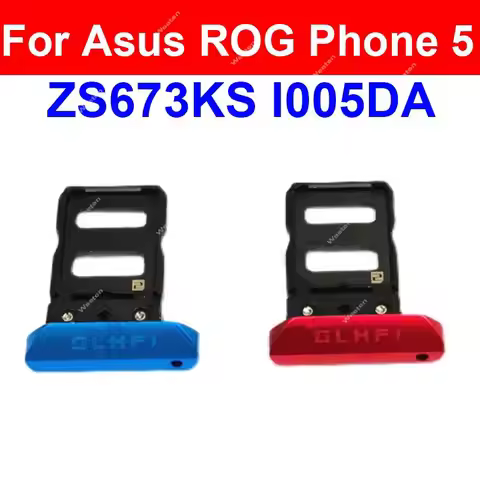 SIM Card Tray For Asus Rog Phone ROG 5 ZS673KS SIM Card Tray Holder Card Reader Parts