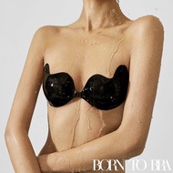BORN TO BRA Black Size L Chest 34-40 Inches