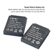 1-4pcs Jam Pintar Tahan Lama SmartWatch LQ-S1 3.7V 380mA Lithium Boleh Dicas Semula untuk DZ09 W8 A1