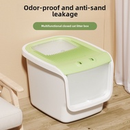 Top-in Extra Large Fully Enclosed Litter Box Anti-Splash Anti-Belt Sand Isolated Odor Cat Toilet Fat