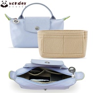 WONDER Linner Bag, Felt Multi-Pocket Insert Bag, Durable Storage Bags Travel Portable Bag Organizer Longchamp Mini Bag