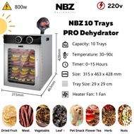 NBZ 10P TRAY Mesin pengering makanan Dehidrator Fruit Dehydrator Machine Food Dehydration Intelligen