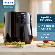 PHILIPS 4.1L Air Fryer (Essential) HD9200/91 - Rapid Air, Fry, Bake, Grill, Roast, Quick Clean basket, includes NutriU recipe app