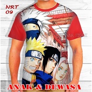 Naruto team Seven full print anime T-Shirt - NRT 09