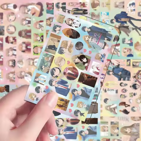 4/8Sheets My Love Story With Yamada-Kun At Lv999 Stickers Akane Yamada Anime Sticker Scrapbooking La