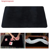 LANGMENGXUAN Magic Trick Coin Pad, Performing Mentalism Magic Card Mat, Easy To Do Large 3 Sizes Bla