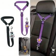 1pc Car Pet Dog Seat Leash, Pet Car Interior Leash, Dog Seat Belt Strap, Dog Seat Buckle, Dog Car Se