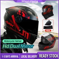 Motorcycle Helmet Topi Keledar Dual Visor Full Face Helmet Protective Helmet Open Face Motosikal Bike Helmet Moto Motorbike Helmets 摩托車頭盔