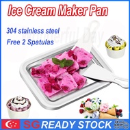 SG LOCAL STOCK Rolled Ice Cream Maker Frozen Yogurt Maker Machine Fruit Milkshake Smoothie Maker Pan