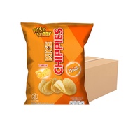 ขนมข้าวแผ่นอบกรอบเพื่อสุขภาพ อร่อย มี อย และฮาลาล RISE BUDDY RICE CHIPPIES รสชีส  (ลัง 24 ซอง)
