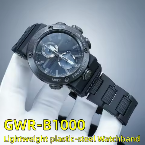 Lightweight Modified Strap for G-Shock Casio GWR-B1000, Plastic Steel Band 5588 GWR-B1000 Replacemen