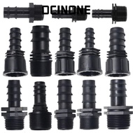 OCINONE Screw Joint, 16mm 20mm 25mm PE Garden Hose Barb Connector, Female Male Thread 1/2 3/4 To 1/2