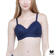 Wacoal Seamless Bra บราไร้โครงรูปแบบ 3/4 Cup เสริมฟองน้ำ 2 มิล  - WB5X35 (สีน้ำเงิน/BU)