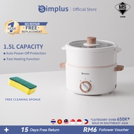 Simplus Ceramic Coating Multi Electric Cooker With Steamer (1.5L/300W/630W)