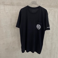 Chrome Hearts克羅心黑色大馬蹄十字花短袖T恤  全新  Size:XS/S/M/XL