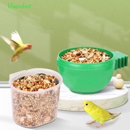 BLUEVELVET Bird Feeding Cup, Hanging Plastic Parrot Water Bowls, Bird Accessories Bird Drinker Transparent Bird Food Container Bird Cage