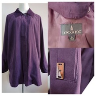 London Fog Women Long Coat Sz L Bust 49 Inches Length 32