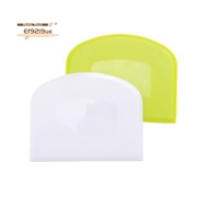 2 Pieces Dough Scraper Bowl Scraper Food-Safe Plastic Dough Cutter Flexible Plastic Scraper Practica