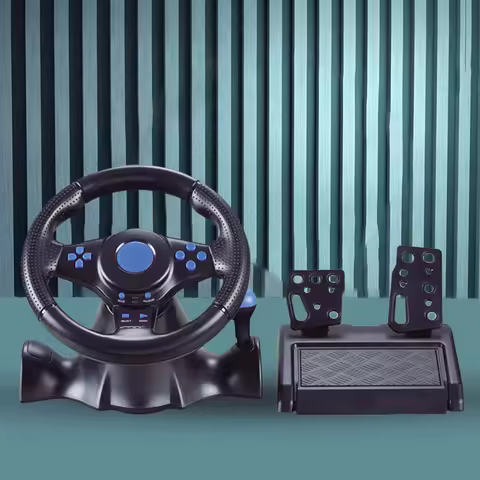 Racing Wheel & Pedals Dual Clutch Launch Control Racing Simulator Steering Wheel for Switch/xbox One