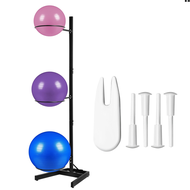 |✈|↕Vertical Ball Yoga Ball Holder Rack Yoga Storage Rack with Steel Frame for Commercial Home↕✈■