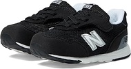 New Balance Unisex-Baby Kid's 515 New-b Hook & Loop Sneaker, Black/White, 4 US Infant