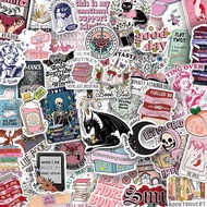 200 PCS Book Stickers for Kindle, Bookish Holographic Reading Booktok Sticker Pack for Adult, Waterp
