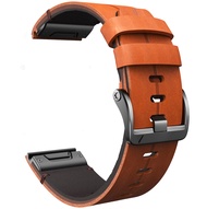 Zenia 22มม. หนังแท้คุณภาพสูง Quick Fit สายนาฬิกาสำหรับ Garmin Fenix 8 E 47mm 7 6 Pro Sapphire Solar 