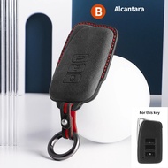 Alcantara Car Remote Key Case Cover Shell Fob For Lexus NX GS RX IS ES GX LX RC 200 250 350 LS 450H 300H Keychain Accessories
