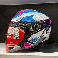 MT COSMO SV Interstellar Pink Blue Disappearing Inner Sunglasses Earphone Slot Tooth Buckle Removabl