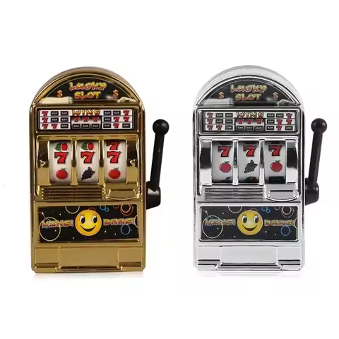 New Mini Casino Jackpot Fruit Slot Machine Money Box Game Toys For Children Adult Funny Anti Press T
