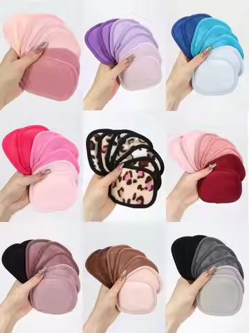 810 Makeup Remover Wipes Gradient 7Pcs, Machine Washable, Reusable Makeup Remover Tools for All Skin