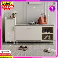 ตู้วางรองเท้า ชั้นวางรองเท้า ตู้ก็บรองเท้า Shoe cabinet ขนาด100*34*48 2ขนาด ชั้นรองเท้า ดีไซน์เรียบง่าย อเนกประสงค์ ประหยัดพื้นที่ใช้สอย กันน้ำ กันฝน สินค้าประกอบง่าย พร้อมส่งทันที!! 80*34*48cm One