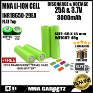 ORIGINAL CHINA BATTERY CELL MNA GADGETZ IMR 18650 RECHARGEABLE CHARGER 3000MAH 10A LITHIUM ION CHARGER LITHIUM-ION + FREE GIFT READY STOCK