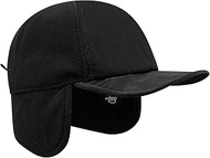 Men's Winter Earflaps Baseball Hat - Cold Weather Trapper Ushanka Russian With Brim - Foldable Elmer