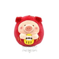Hong Kong - LuLu The Piggy 港版 2023 兔年 賀年 達犘 毛絨 公仔 毛公仔 鑰匙扣 掛飾 掛件 鎖匙扣 新年 罐頭豬 Lulu豬