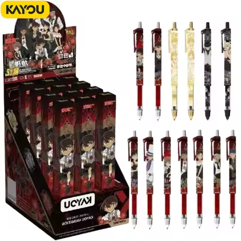 Original Kayou Detective Conan Students Write Black Gel Pen Blind Box Anime Characters Holiday Birth