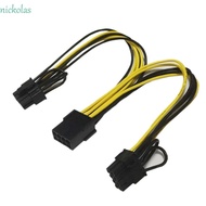 NICKOLAS GPU Splitter Cable Accessories Female to Male PCIE ​ Extension Cable Power line EPS CPU Motherboard Adapter Splitter Cable Graphics Card Cable