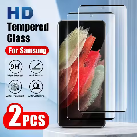 2PCS Tempered Glass For Samsung Galaxy S23 Ultra S22 Ultra 5G S21 Ultra 5G Screen Protector For Sams