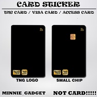 LUXE Card Sticker - Gold Black Color Touch N Go / Visa Card / Access Card Card Sticker Cover