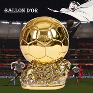 Newest 2022 Qatar Ballon d'or Trophy Ornament Memorabilia Souvenir Football Soccer Kids Adults Fan B