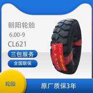 Chaoyang Diagonal Tires CL621 for Industrial Vehicles, Forklifts, 6.00-9 Pneumatic Tire with Tube