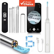 Rechargeable Ear Camera & Wax Removal Tool Kit, Professional Ear Cleaner Set Ear Cleaner with Camera