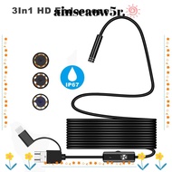 AINSEAOWWT HD Inspection Camera, Universal IP67 Waterproof Inspection Camera, 3 in 1 LED Light 408P/