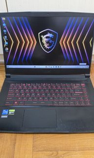 (3050顯咭)MSI thin 15 GF63 手提電腦