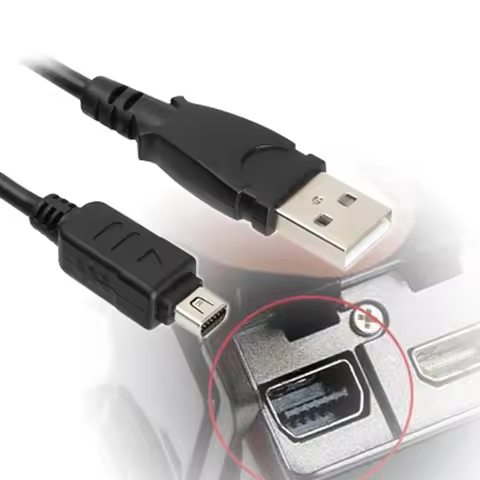 CB-USB5 CB-USB6 12Pin Camera USB Data Cord Cable For Olympus SZ-10 SZ-11 SZ-14 SZ-20 SZ-31MR OM-D E-